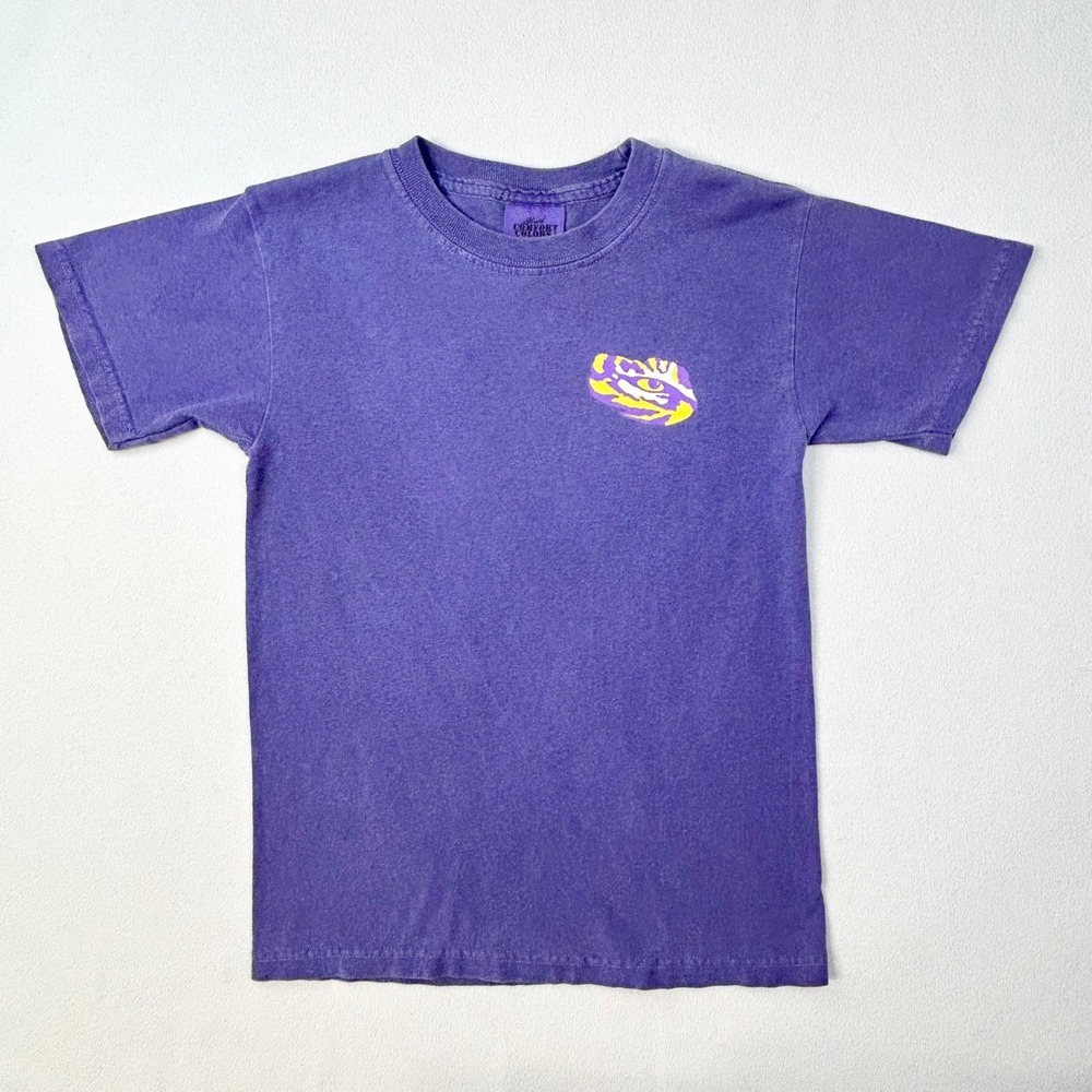 LOUISIANA STATE UNIVERSITY TIGERS Youth Small Purple T-Shirt